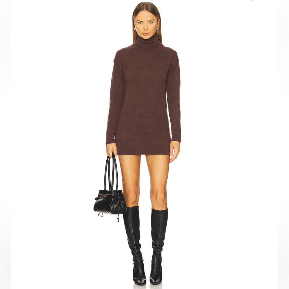 Sweater Dress in Brown